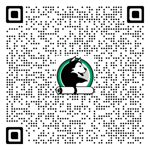 A QR code featuring a wolf logo and a scroll, surrounded by dots on a white background. Scan to access more information.