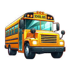 Illustration of a bright yellow school bus with "SCHOOL BUS" sign on top, showcasing a classic design.