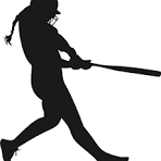Silhouette of a person swinging a baseball bat, poised in a dynamic batting stance.